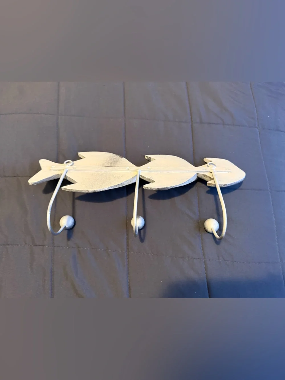 Decorative Fish Wall Hook - Gray Fish Design